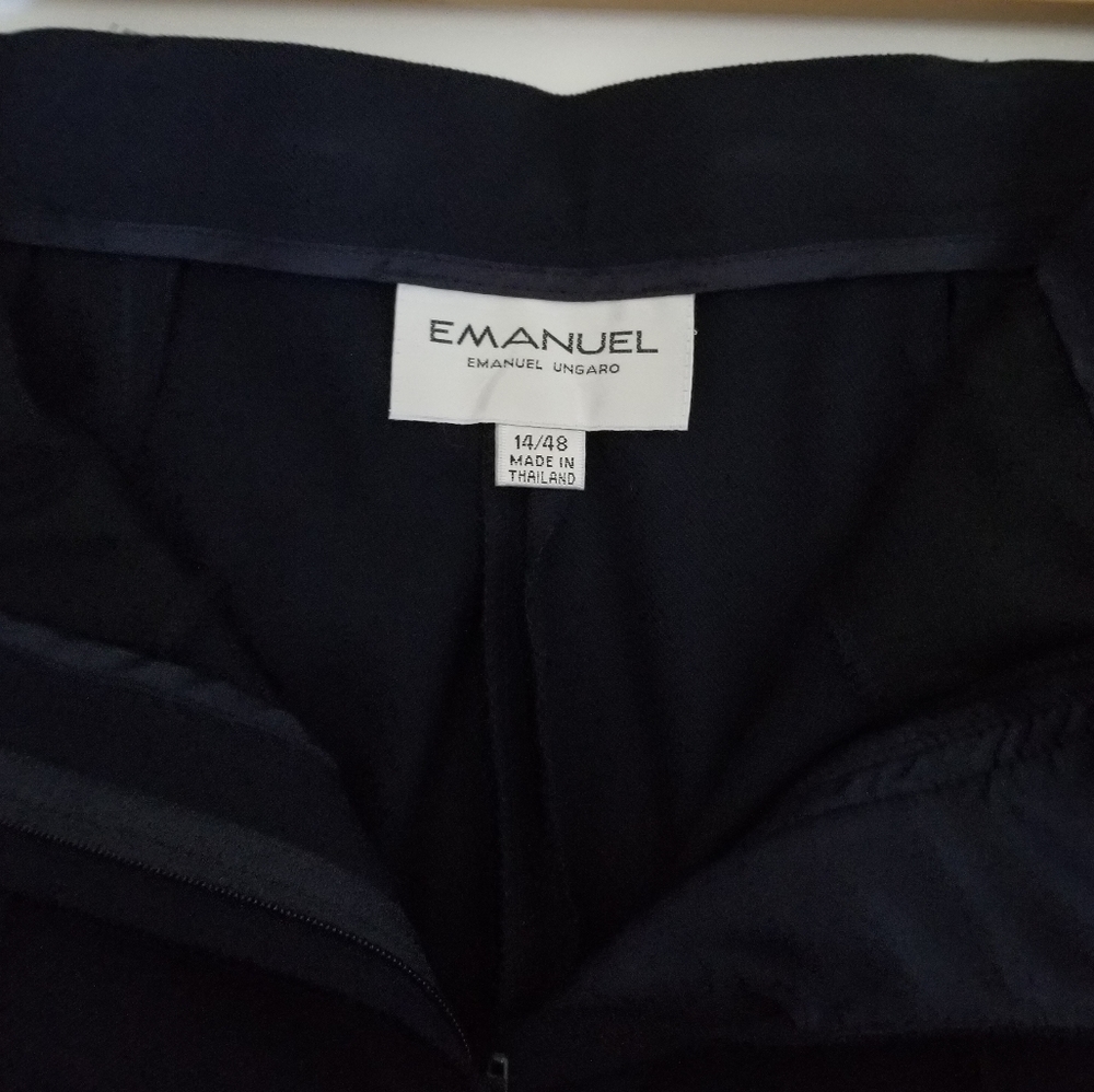 Emanuel Ungaro Classic Pants Blue Size 14 - Picture 3 of 9
